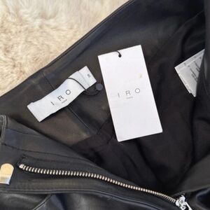 IRO Kintaro Wide-Leg Pants – 100% Lambskin Leather Brand New collection 2025